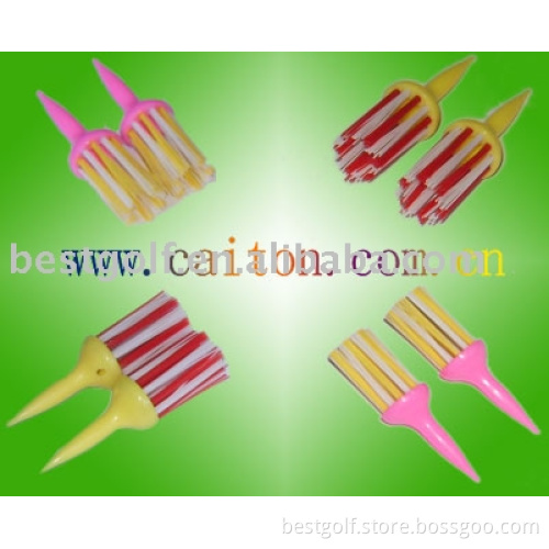 Plastic Golf Brush Tees